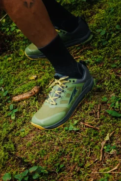 Altra Mens Lone Peak 9 Waterproof Low Trail Shoes - Dusty Olive