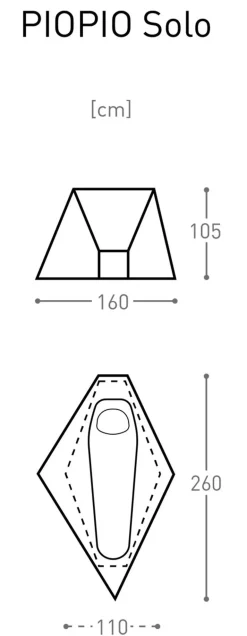 Bach PioPio Solo Tent - Willow Bough Green - DEMO MODEL