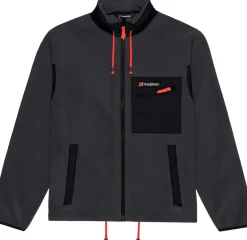 Berghaus Unisex Ascent 91 Fleece Jacket - AU Grey Pinstripe-Jet Black