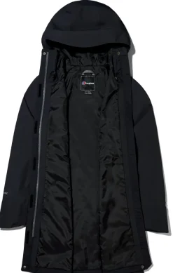 Berghaus Womens Omeara Long Shell Jacket - Black