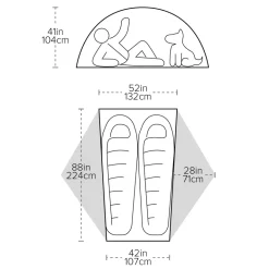 Big Agnes Copper Spur UL2 Tent - Lichen Green