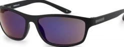 BLOC Hornet Two Sunglasses - Matt Black-Blue Mirror