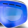 BLOC Small Fit Moon Goggle - Matt White-Blue Mirror Lens