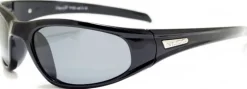 BLOC Stingray Sunglasses - Shiny Black-Polarised Grey