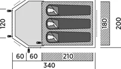 Easy Camp Blazar 300 Tent - DEMO MODEL