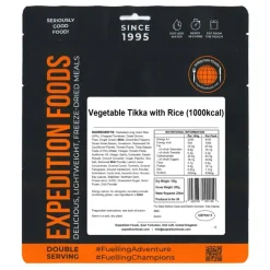 Expedition Foods Vegetable Tikka with Rice - 1000kcal