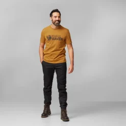 Fjallraven Mens Lush Logo T-shirt - Acorn