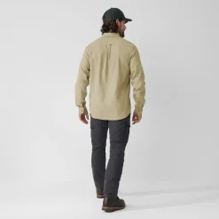 Fjallraven Mens Ovik Travel LS Shirt - Sand Stone