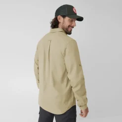 Fjallraven Mens Ovik Travel LS Shirt - Sand Stone