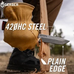 Gerber Strongarm Camp Knife and Sheath - Green