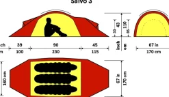 Hilleberg Saivo 3 Tent - Red
