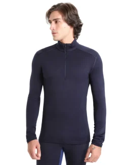 Icebreaker Mens 260 Tech LS Half Zip Top - Midnight Navy