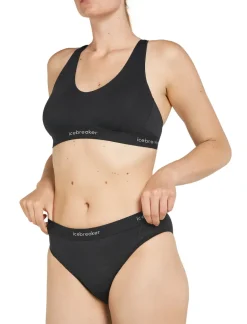 Icebreaker Womens 125 Cool-Lite Sprite Hipster - Black