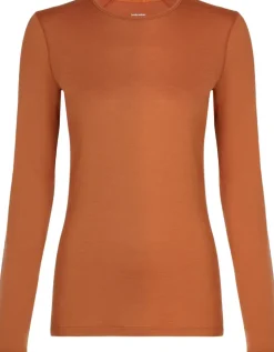 Icebreaker Womens 200 Oasis LS Crewe Top - Dusty Clay
