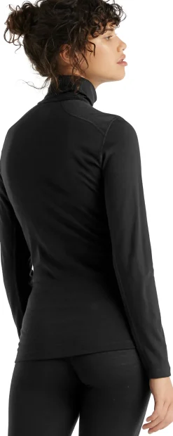 Icebreaker Womens 200 Oasis LS Half Zip Top - Black