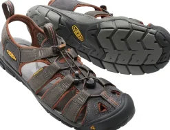 Keen Mens Clearwater CNX Sandals - Raven-Tortoise Shell
