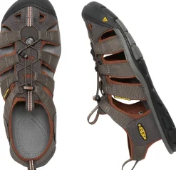 Keen Mens Clearwater CNX Sandals - Raven-Tortoise Shell