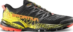 La Sportiva Mens Akasha II Running Shoe - Black-Yellow