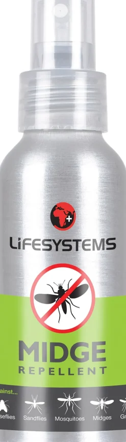 Lifesystems Midge DEET Free Repellent Spray - 100ml
