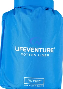 Lifeventure Cotton Sleeping Bag Liner - Rectangular