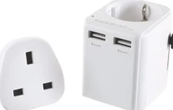 Lifeventure USB World Travel Adaptor