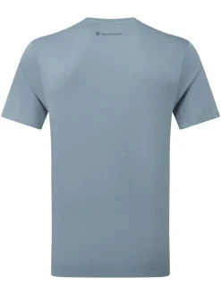 Montane Mens Abstract Mountain T-Shirt - Stone Blue