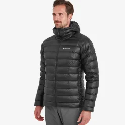 Montane Mens Alpine 850 Lite Hooded Down Jacket - Black