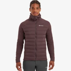 Montane Mens Composite Hoodie - Dark Garnet