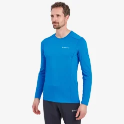 Montane Mens Dart Lite Long Sleeve T-Shirt - Electric Blue