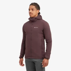 Montane Mens Fireball Lite Hoodie - Dark Garnet