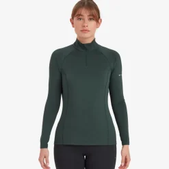 Montane Womens Dart XT Zip Neck - Deep Forest