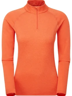 Montane Womens Dart Zip Neck - Tigerlily