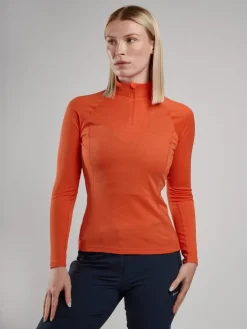 Montane Womens Dart Zip Neck - Tigerlily