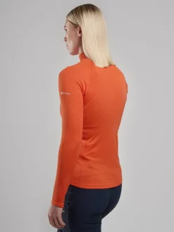 Montane Womens Dart Zip Neck - Tigerlily