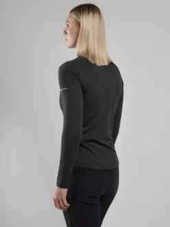 Montane Womens Dart Zip Neck - Black