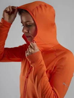 Montane Womens Fury Lite Hoodie - Tigerlily
