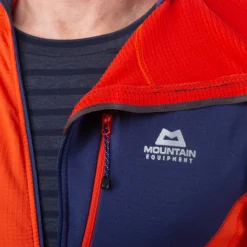 Mountain Equipment Mens Eclipse Hooded Zip-T - Magma-Medieval