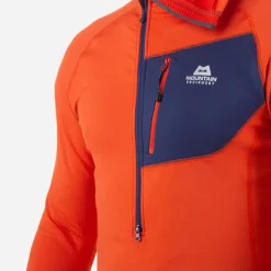 Mountain Equipment Mens Eclipse Hooded Zip-T - Magma-Medieval