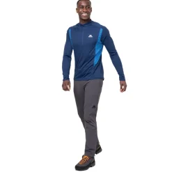 Mountain Equipment Mens Ignis LS Zip Tee - Cosmos-Dusk