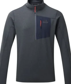 Mountain Equipment Mens Lumiko Zip-T Fleece - Ombre Blue-Cosmos