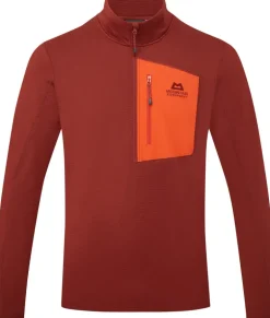 Mountain Equipment Mens Lumiko Zip-T Fleece - Merlot-Cardinal
