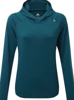Mountain Equipment Womens Glace Hooded Top - Majolica Blue