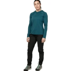 Mountain Equipment Womens Glace Hooded Top - Majolica Blue