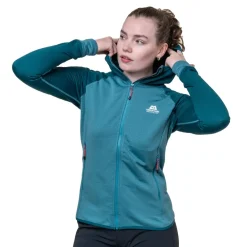 Mountain Equipment Womens Eclipse Hooded Jacket - Topaz-Medieval