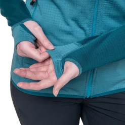 Mountain Equipment Womens Eclipse Hooded Jacket - Topaz-Medieval