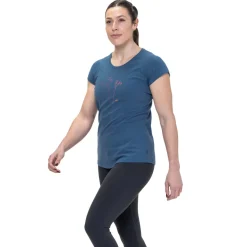 Mountain Equipment Womens Mountain Flower Tee - Stellar Blue