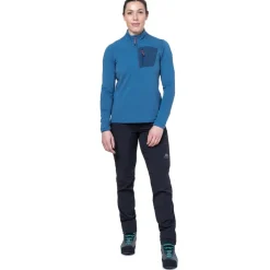 Mountain Equipment Womens Lumiko Zip T - Stellar-Majolica