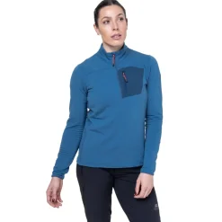 Mountain Equipment Womens Lumiko Zip T - Stellar-Majolica