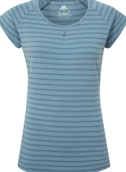 Mountain Equipment Womens Equinox Tee - Bluefin Stripe