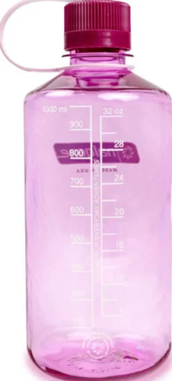 Nalgene Sustain Narrow Mouth Water Bottle - 1L - Cosmo